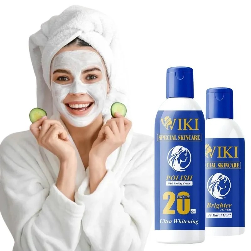 Wiki Special Skin Care Polish 200ml – Whitening Facial Cream & Instant Glow Face Polish, Dead Skin Remover, Exfoliating Brightening Cream for Blackheads & Tan Removal for Men & Women