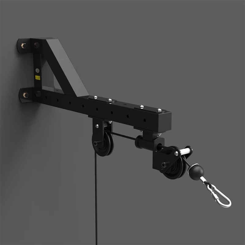 Home Gym Wall-mounted Cable Machine Attachments Workout Triceps Biceps Pulley System Fitness Pull Down Rope Equipment(AMBALA FITNESS)