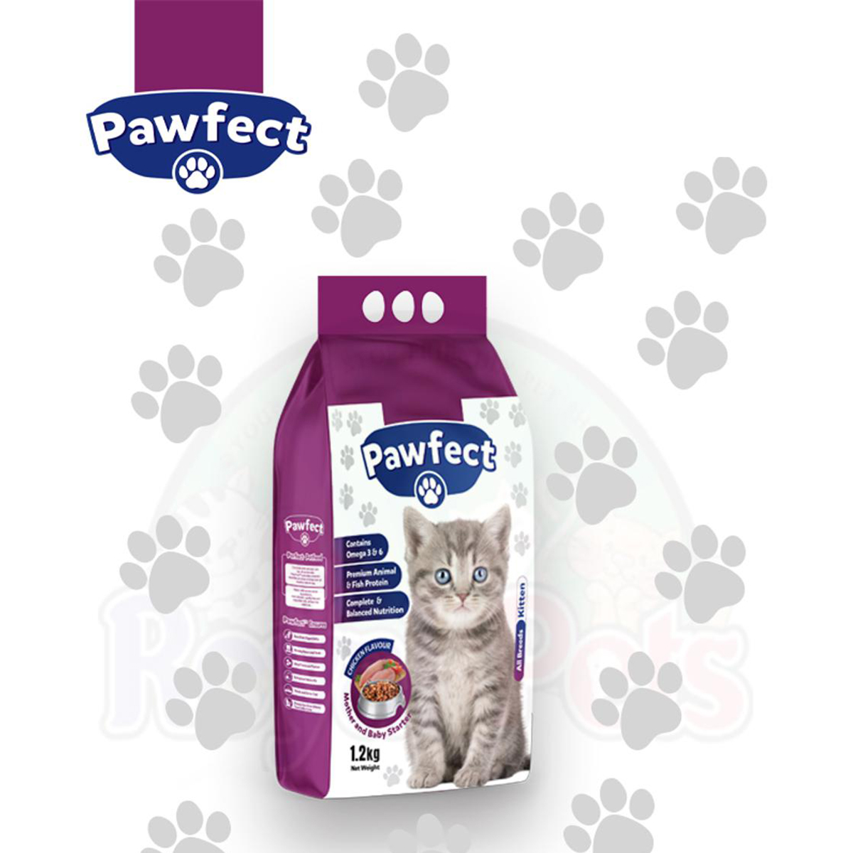 Pawfect Premium Quality Kitten Dry Cat Food- For All Breed