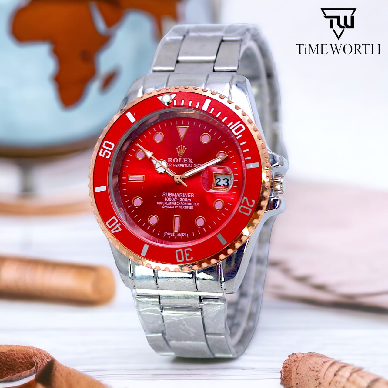 Classic Luxury Watch for Men / Boys - Stylish Stainless Steel Analog Quartz Mens Watch - Multicolor - Art# M247 -Rox-ChW90500Dt-Sport-00104a