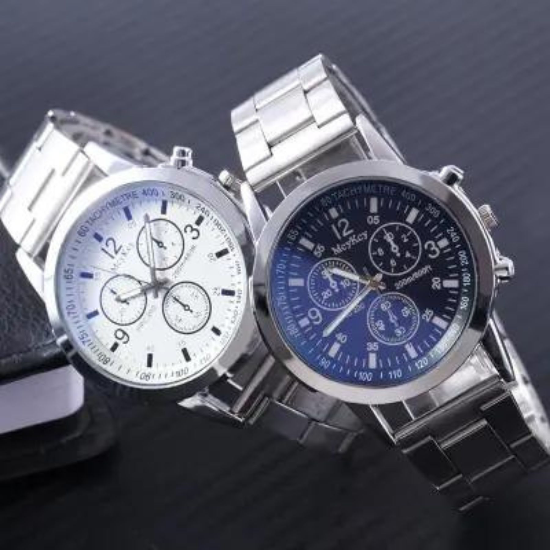 Classic Luxury for Men Watch Boys Stylish Stainless Steel Analog Quartz Mens Watches Comfortable Strap