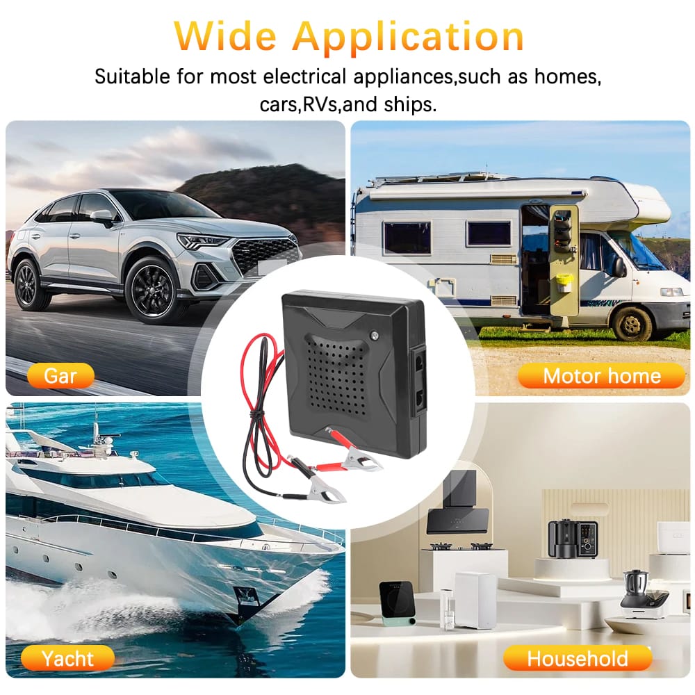LEAPORIX 180W Smart Power Inverter Mini UPS | DC 12V to AC 220V Converter with USB | Overload & Short Circuit Protection | Ideal for Home, Car & Solar Backup