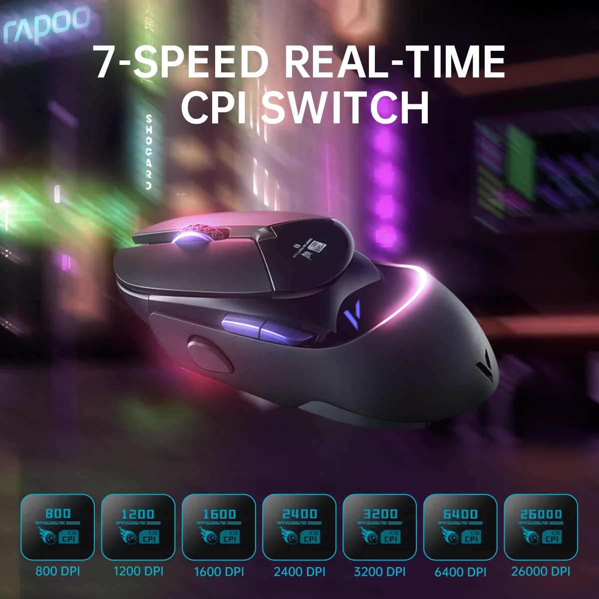 RAPOO VT960 PRO Wired & Wireless Gaming Mouse 26000 DPI with 9 Programmable Buttons Aluminum Alloy Design OLED Display 20 38a76c0a9682e7f49a20eb7cfa15b6e1