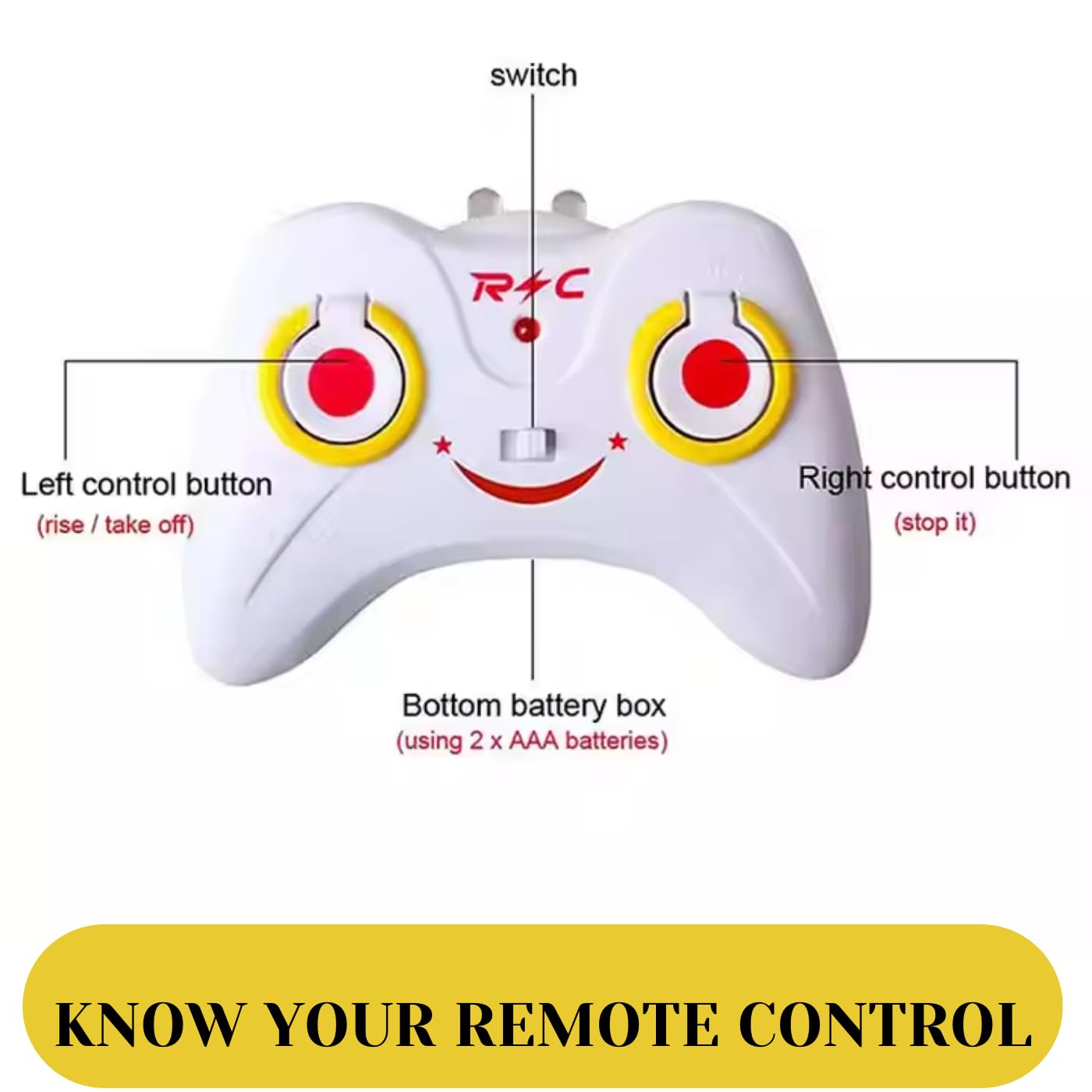 Remote Control Helicopter Toy for Kids | Rechargeable 2-in-1 Hand Sensor Flying RC Helicopter | 3D LED Light & Durable Indoor Outdoor Gift