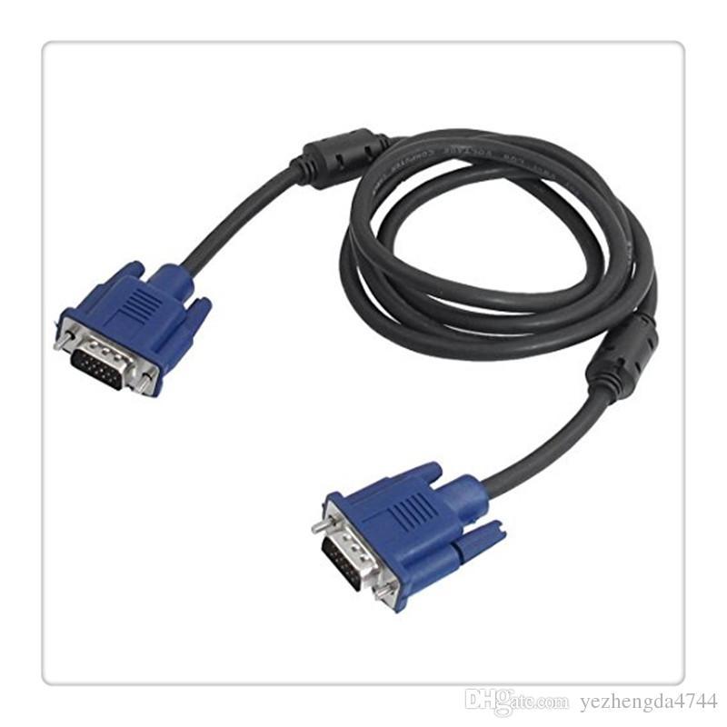 Male to Male VGA Cable15 Pin Plug Computer Monitor Cable Wire Cord 4.2ft Genuine Original