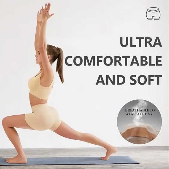 New Style Stretchable High Waist Trainer Boyshort Underwear Seamless Panties For Yoga Exercise Gym Wear For All Women And Girls