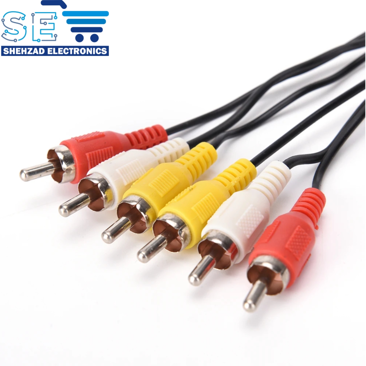 3 RCA Male to 3 RCA Male Connector Composite AV Wire Plug Pure Copper Audio Video Cable