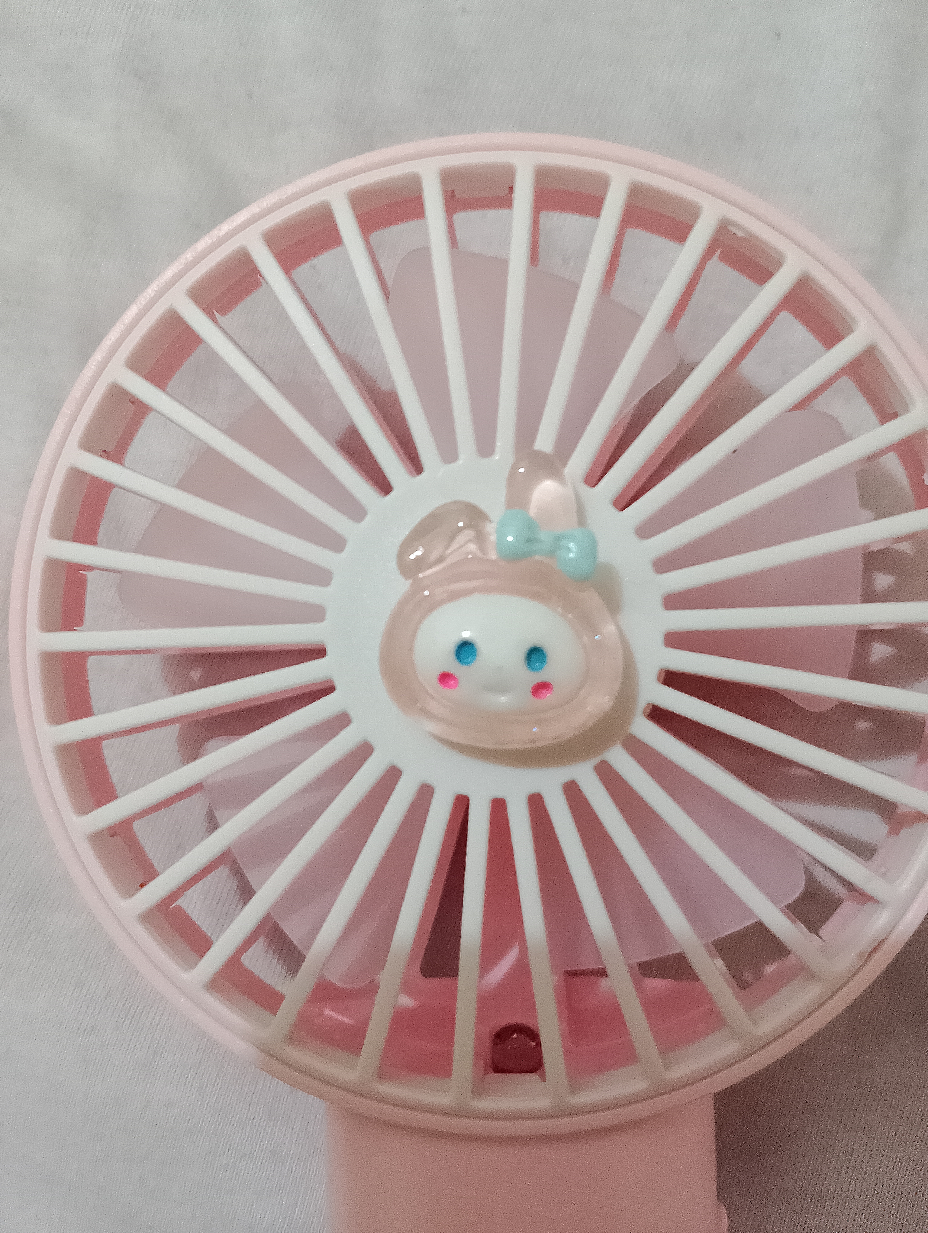 Portable USB Rechargeable Fan with Multiple Speed Settings and LED Light - Multi-Color Options