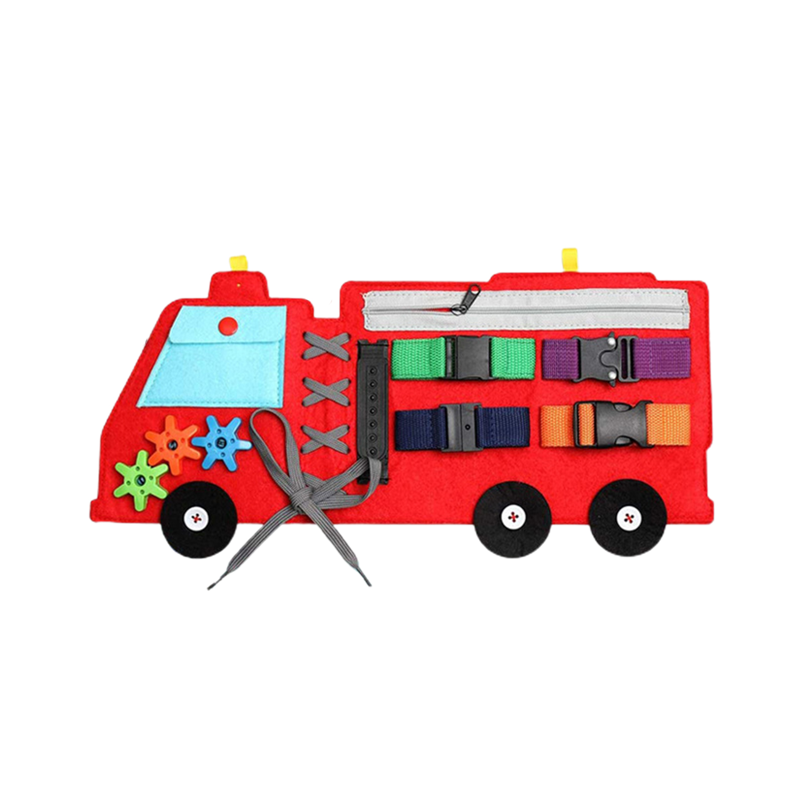 Educational Bag Fire Truck Shape Motor Basic Skills Training Portable ...