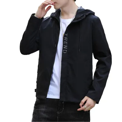 Hooded on sale casual jacket