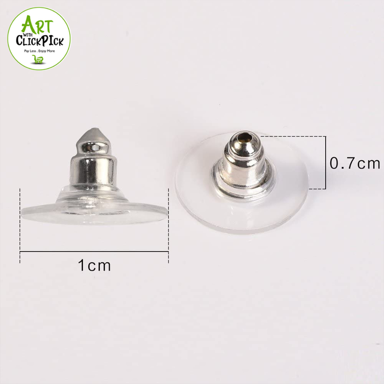 Earring Back Stoppers Gold Silver Earring Post Nut For Jewelry components Silicon Stud