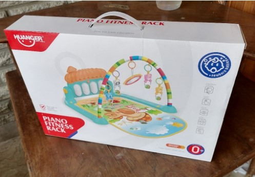 Huanger - 3 In 1 Newborn Baby Play Gym Piano Fitness Rack Mat - Activity Gym & Playmats
