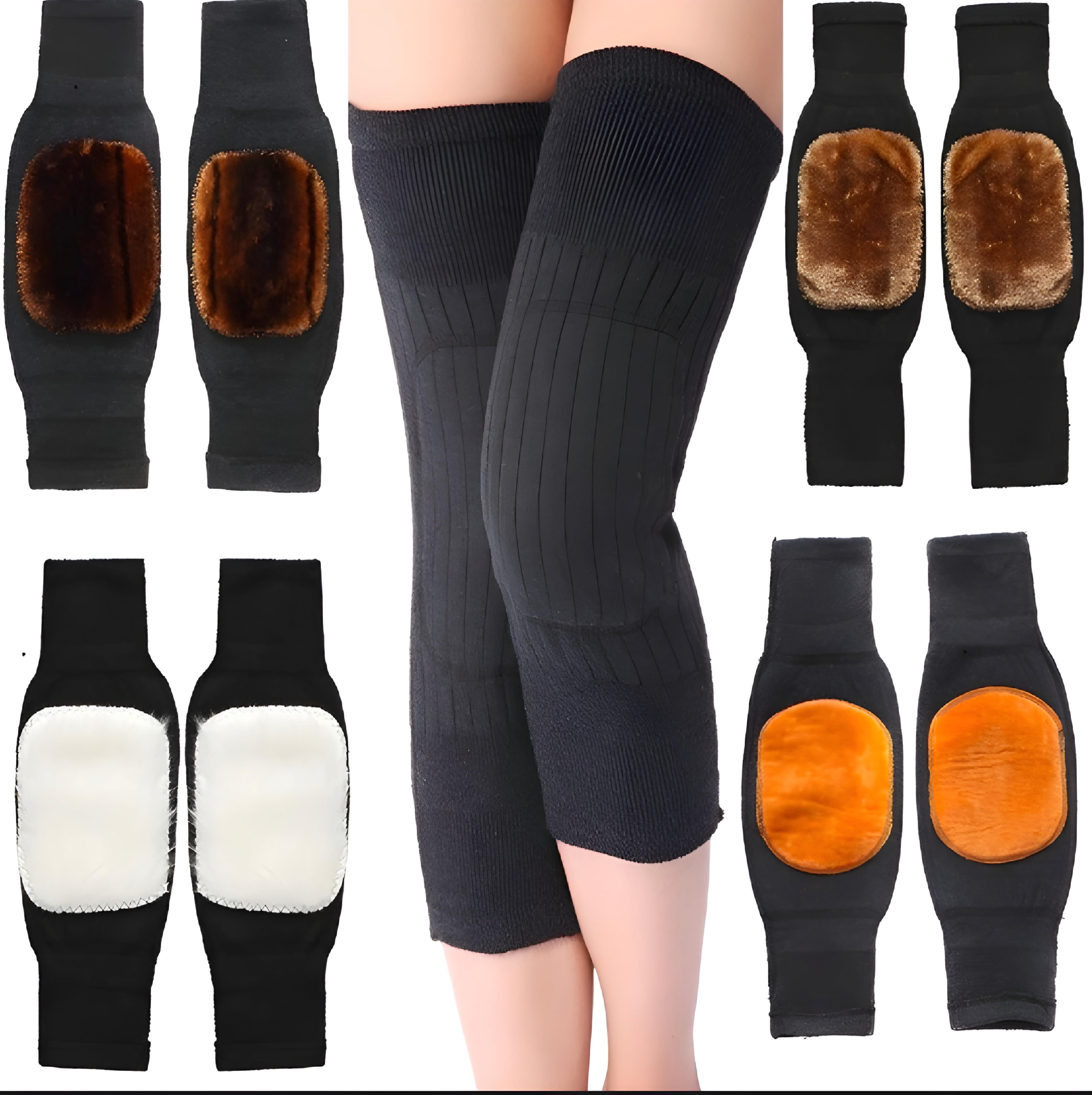 High-Quality Unisex Winter Thermal Knee Pads, Breathable Elastic Sports Knee Brace with Fleece Lining, Protective Gear for Outdoor Activities