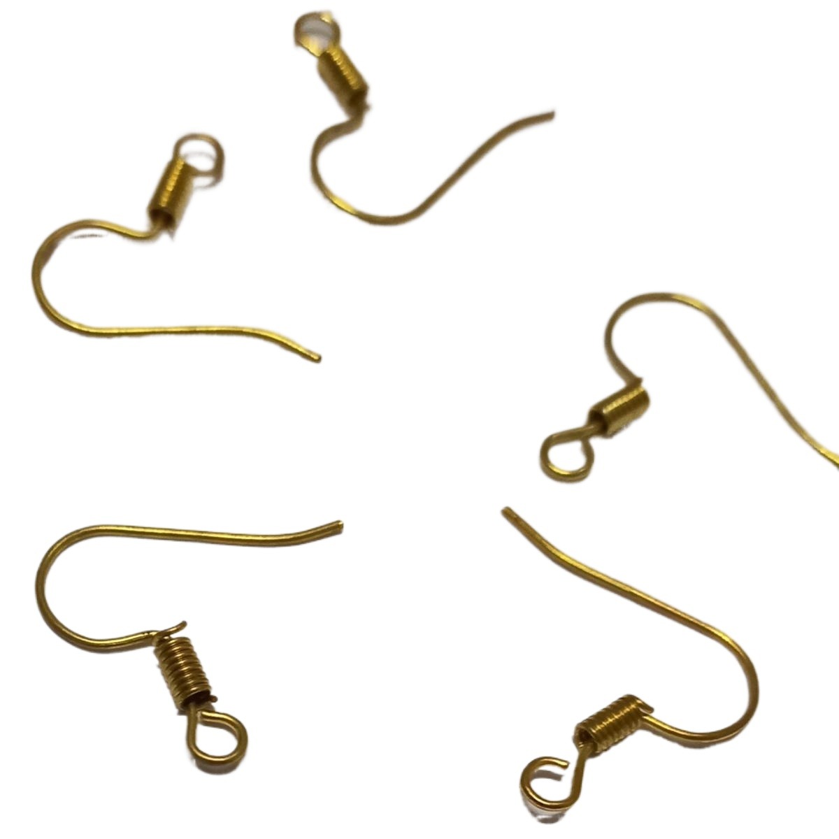 100 PCS (50 PAIR) Golden Earring Hooks Base For DIY Resin Jewellery and Art & Craft Project t.
