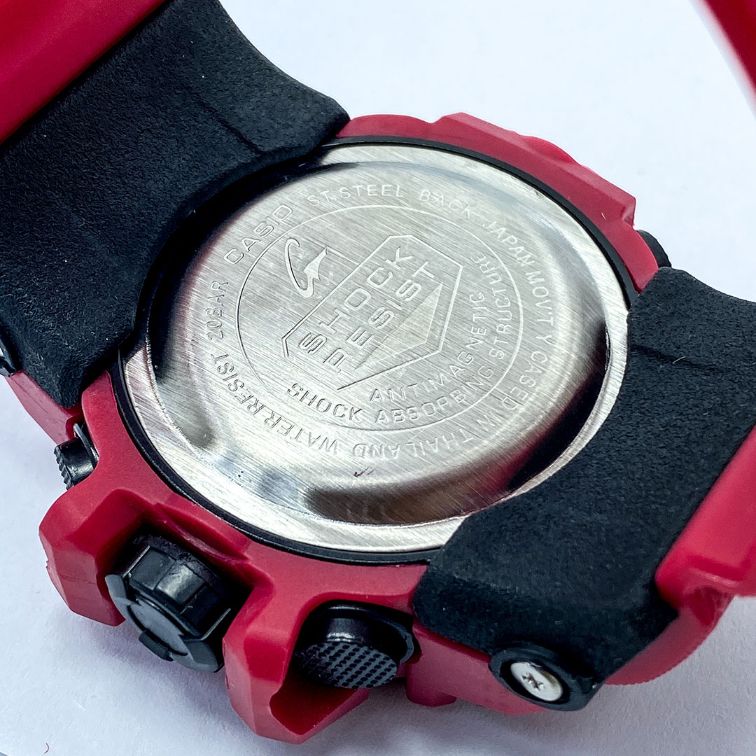 Anti-Magnetic Shock Absorbing Structure Dual Time Multifunctional Display Water Resistant Sports Watch