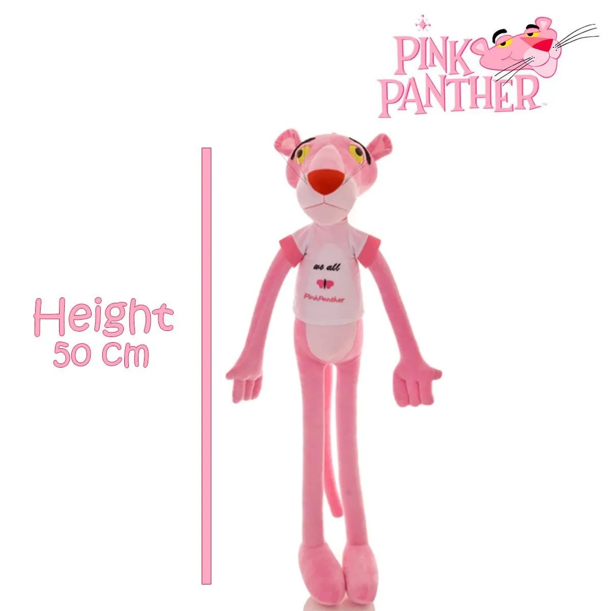 Pink Panther Stuffed Animal Plush Doll Baby Toy Gifts Kids Cotton (50 CM)
