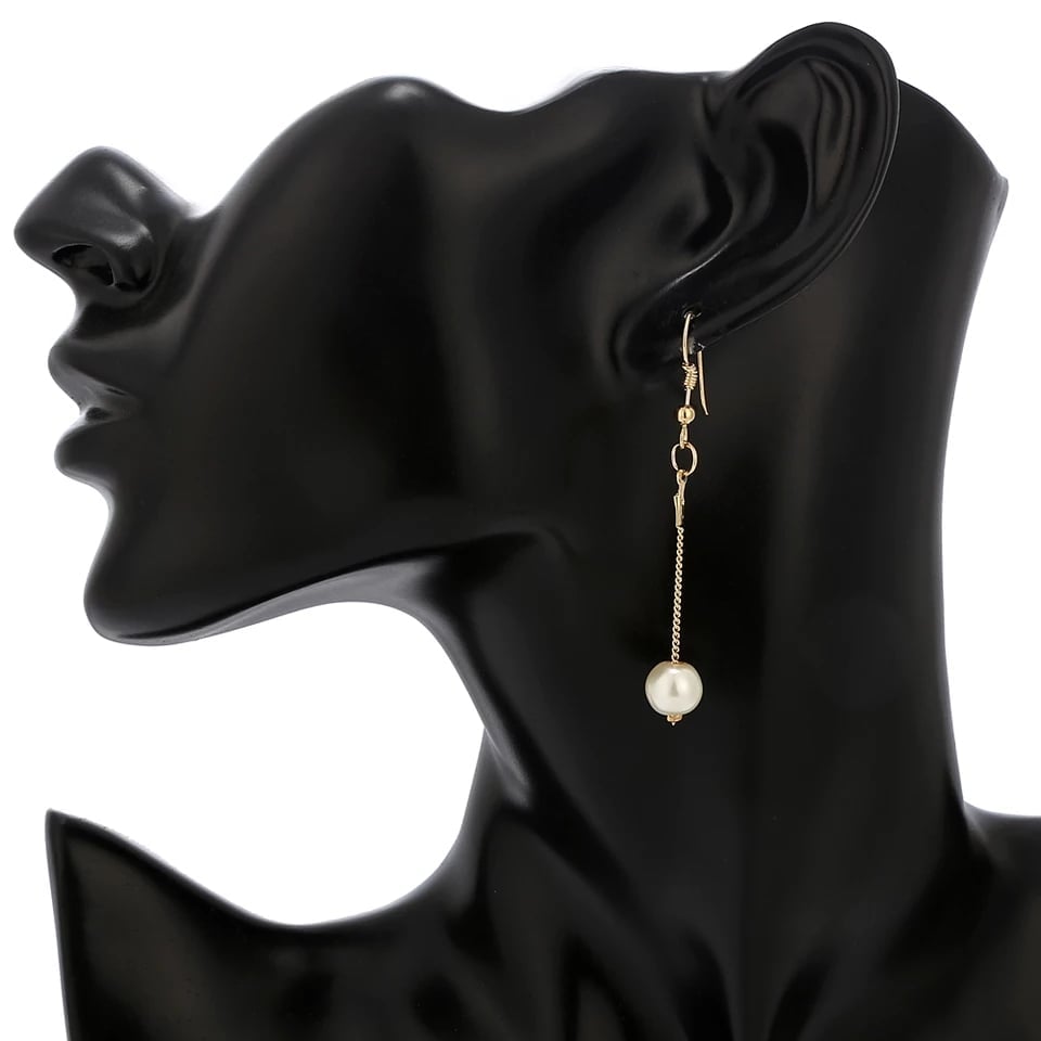 Wedding Pearl Necklace, Bracelet & Earrings Jewelry Set For Girls