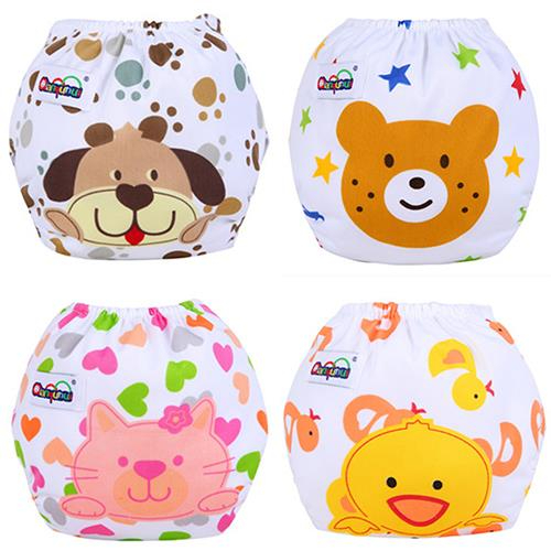 Adjustable All-in-One Cloth Diaper with Absorbent Inserts, Waterproof, Washable, Reusable for 0- 60 Months