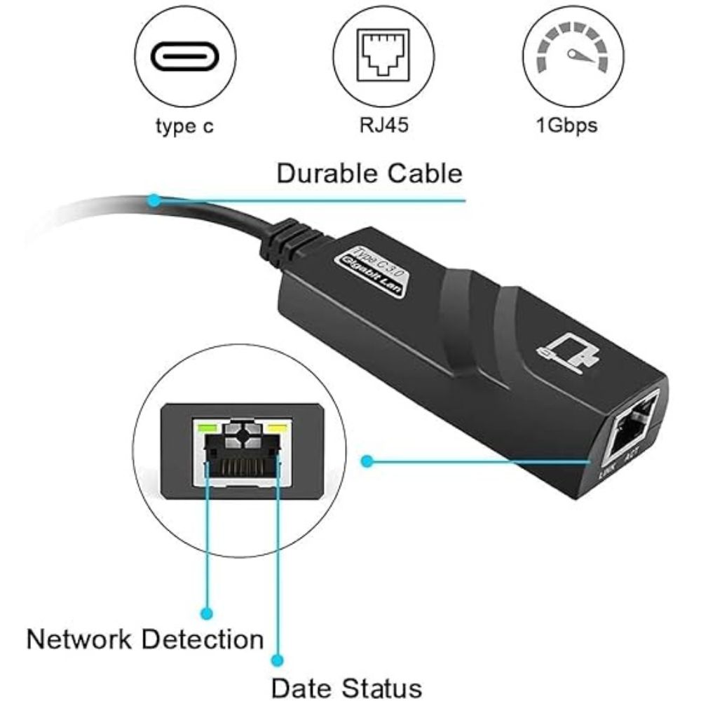 Gigabit LAN Card 3.0 – Ultra-Fast 1000Mbps Ethernet Network Adapter for Desktop PCs and Laptops, High-Speed Data Transfer, Plug & Play, Reliable Wired Internet Connection