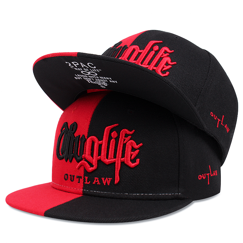snapback cap 2PAC Thug life Fashion Outdoor Cotton sumbrero cap