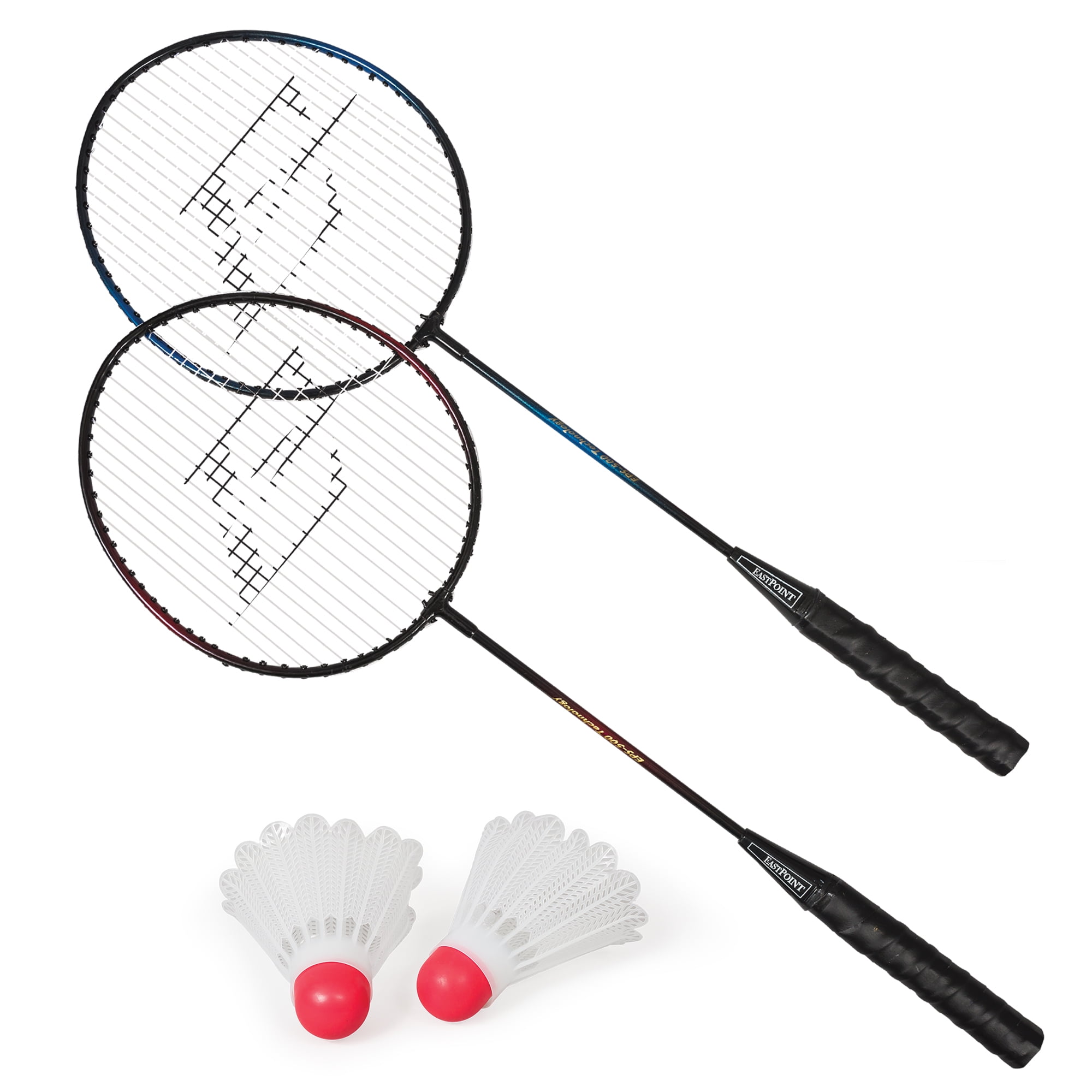 Badminton Racket Professional Graphite Shaft Badminton Set 2 Super Lightweight Shuttlecock Racquet for Training, Sports and Entertainment