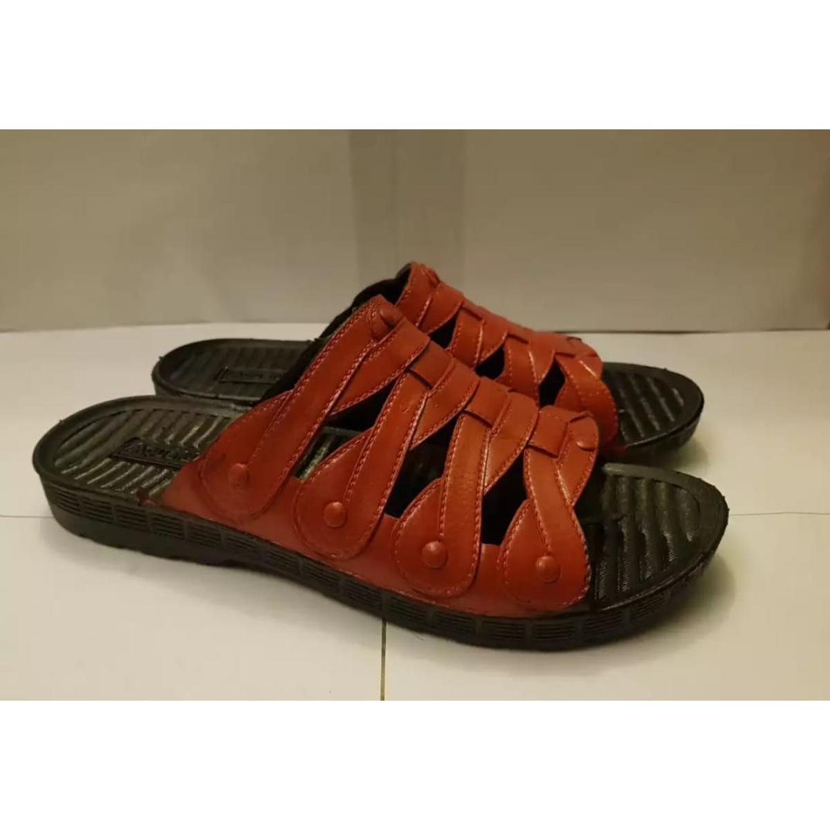 Rubber Sandals/Slippers Shoes - Waterproof - Soft And Comfortable - Light Brown Color