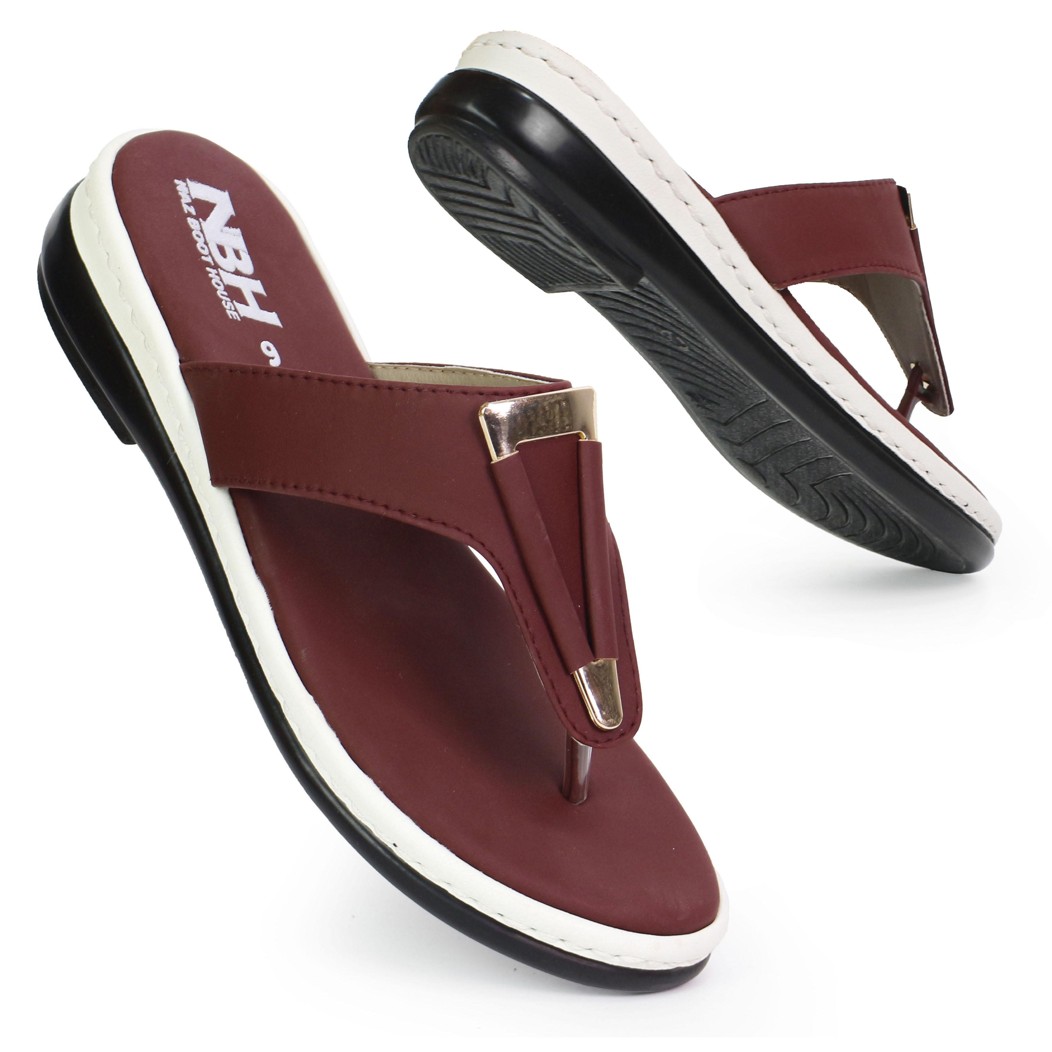 NBH Slippers For Girls - Comfortable Lightweight Chappal For Women - Sandal For Girls - Heels For Girls - Sleepers For Girls - Flipflop For Girls - Ladies Chappal - Perfect Gifts For Girls | Slippers For Ladies - Slippers For Women