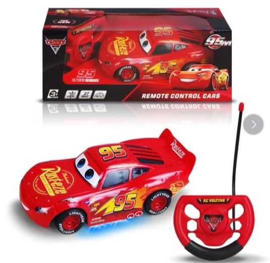DISNEY PIXAR LIGHTNING MCQUEEN RADIO REMOTE CONTROL CAR RC VEHICLE KIDS TOY