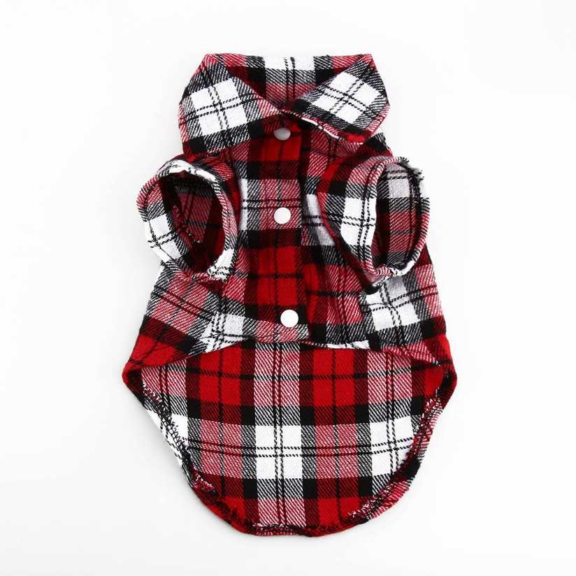 plaid dog apparel