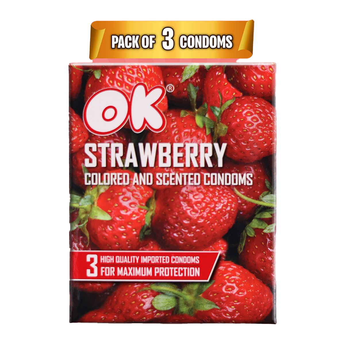 Condom - Strawberry 3s