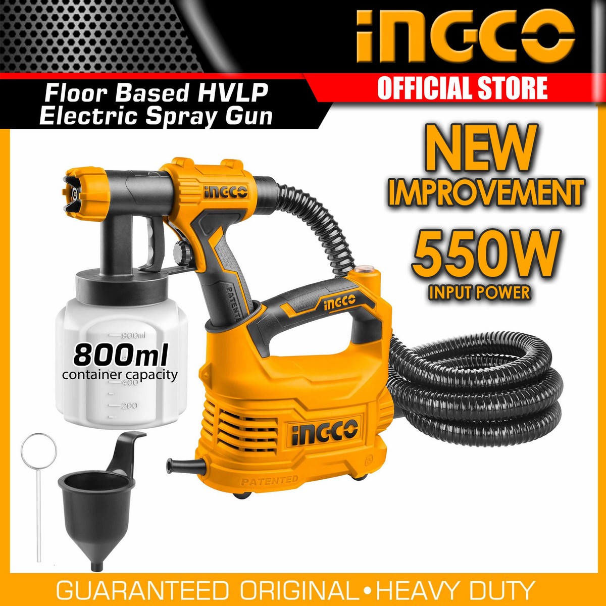 INGCO Floor Based HVLP Electric Spray Machine 550W Spray Paint