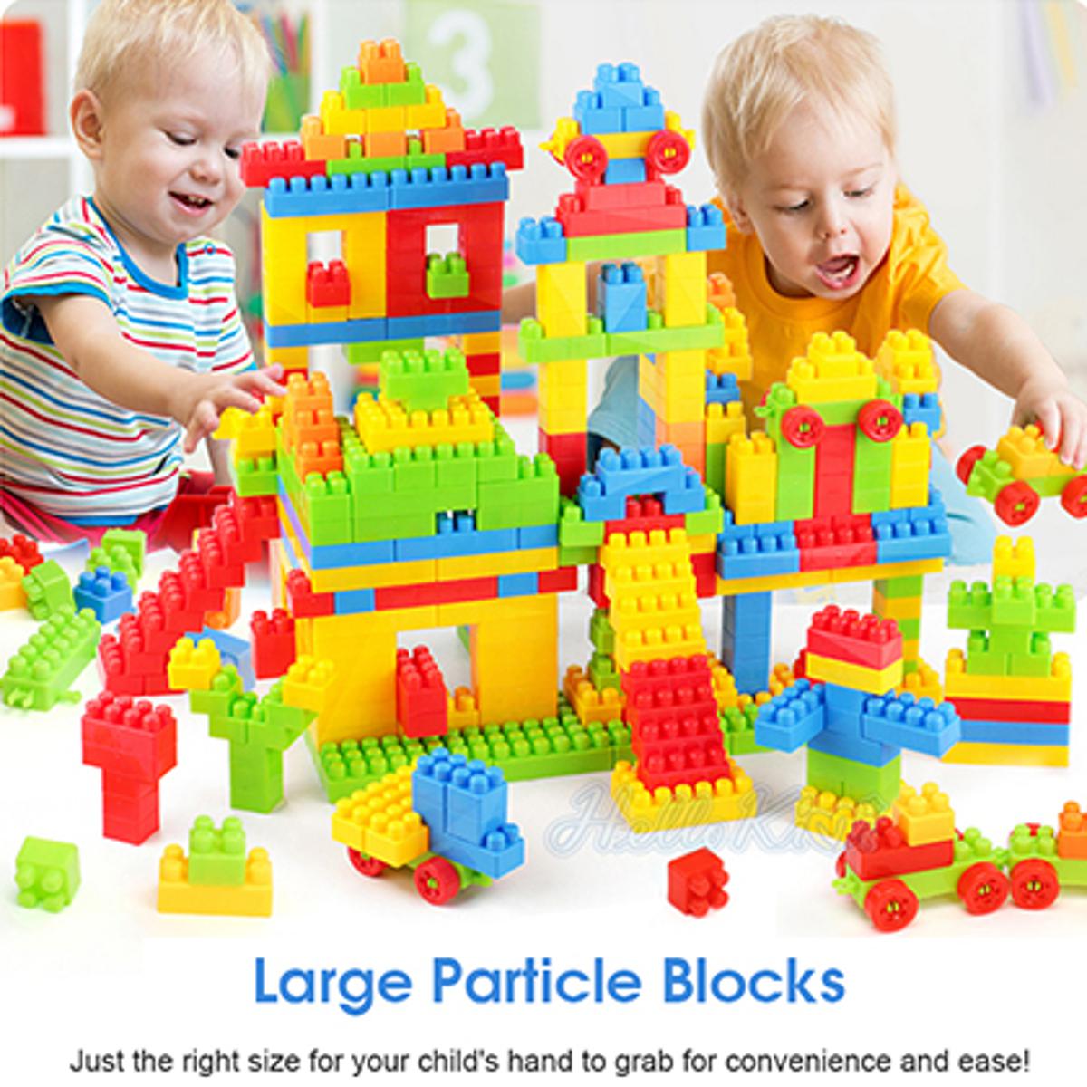 51 pcs Building Blocks Set Big Size High Quality Imported For Kids Early Learning Toys & Creative Model Playing Building Block Toy