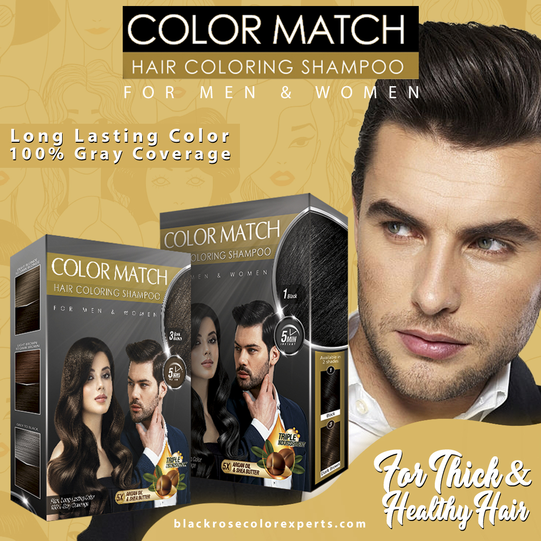 Hair Coloring Shampoo 2x Black Brown Black Rose Hair Color Buy Online At Best Prices In Pakistan Daraz Pk