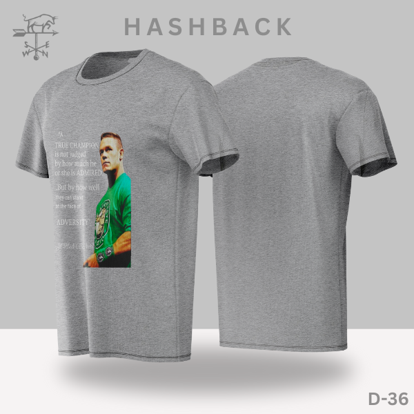 HashBack Printed Crew Neck T Shirt For Men - Round Neck II