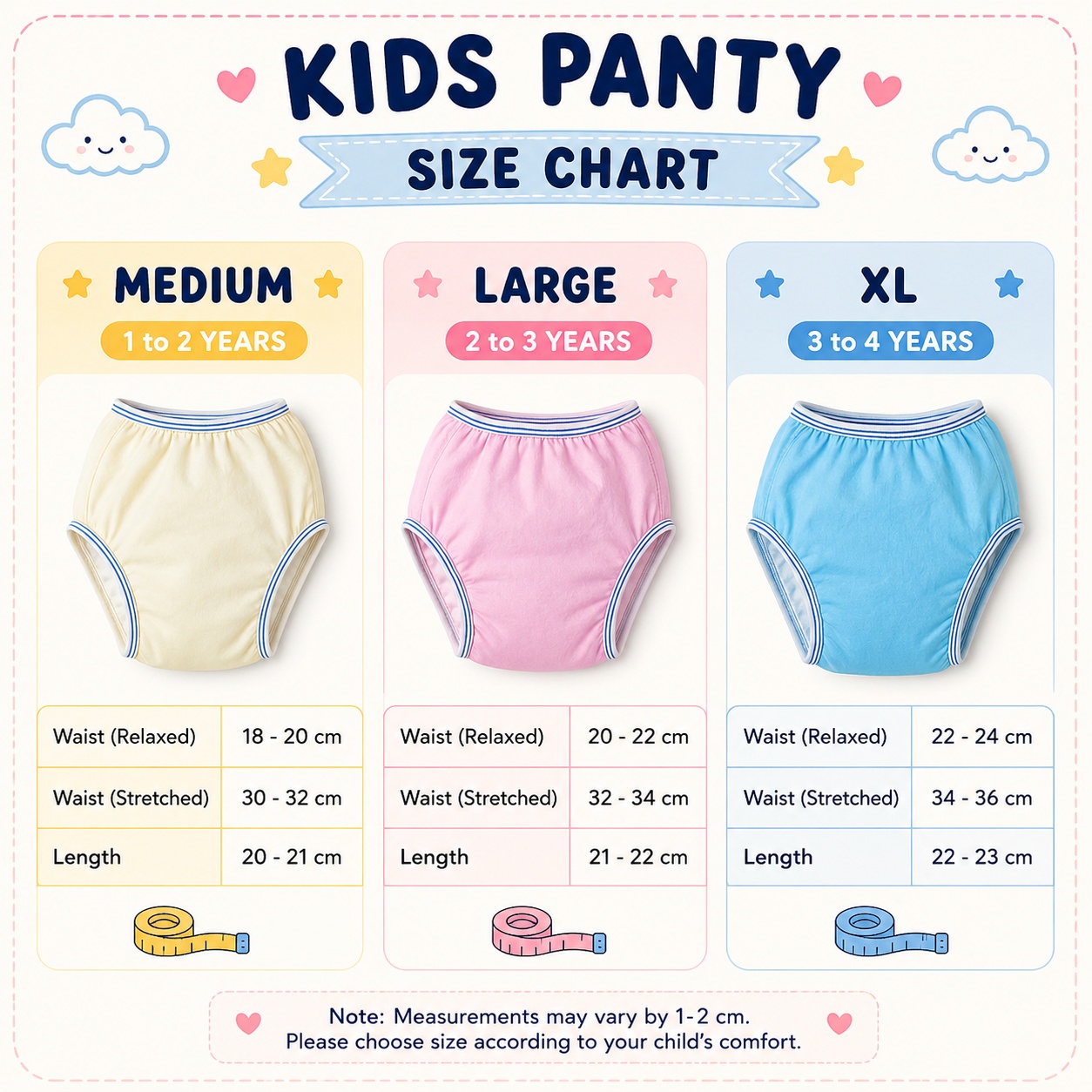 Pack Of 3 – Washable Pants Diapers / Plastic Panty / Parachute Panty / Plastic Chadi – For Kids Multicolor