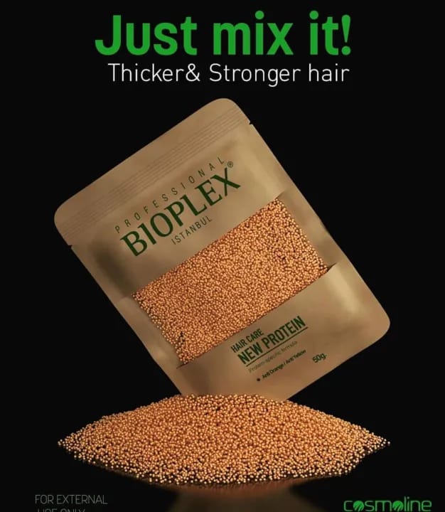 50g Bioplex Hair Protein – Golden Protein Balls for Strong, Healthy Hair