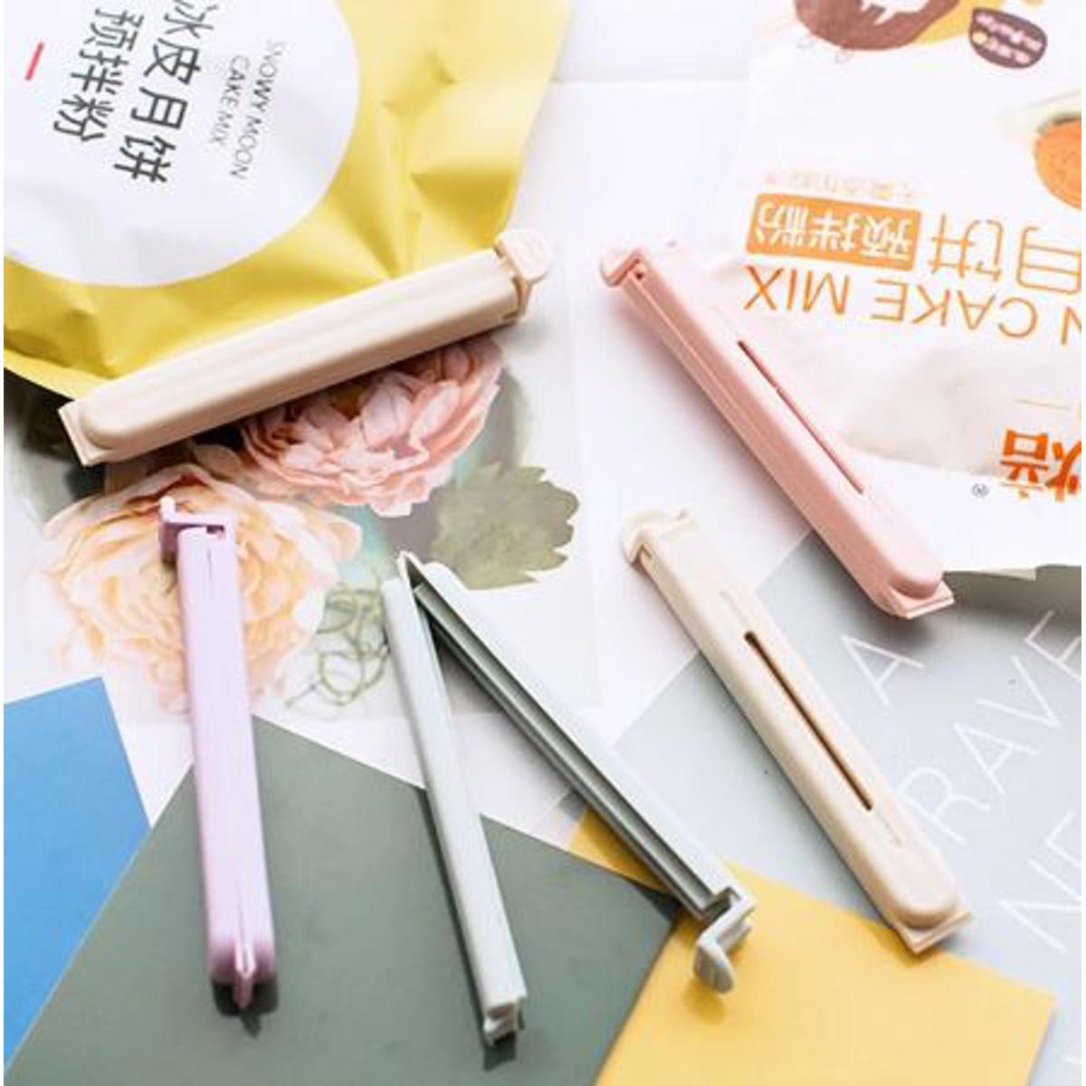 Pack of 4 & 5 - Multicolor Reusable Plastic Food Snack Storage Seal Sealing Bag Clips Sealer Clamp Plastic Tool