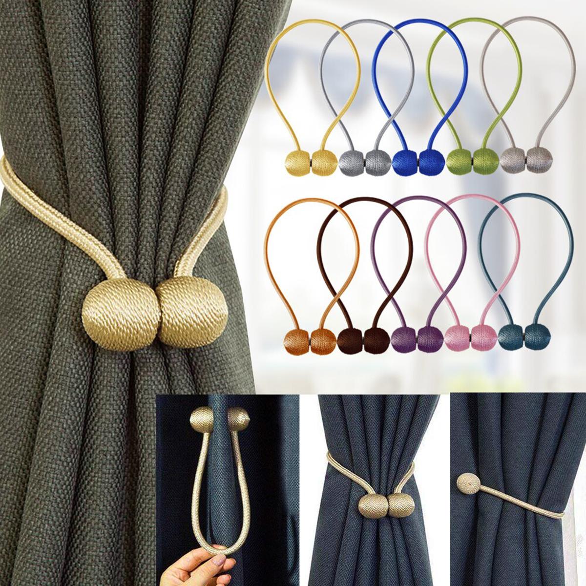 Magnetic Curtain Tieback, Decorative Hook for Home
