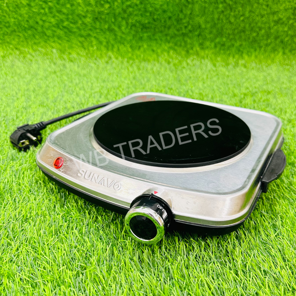 SUNAVO Electric Infrared Burner- Ceramic Glass Hot Plate- 1200W