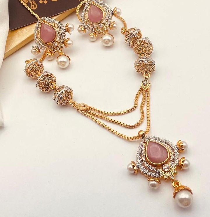 Alloy Gold Plated Jewellery Flipkart Jewellery Sets Necklace