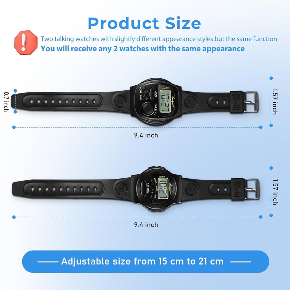Talking watch speaker clear and Loud time large Dial namber blind watch