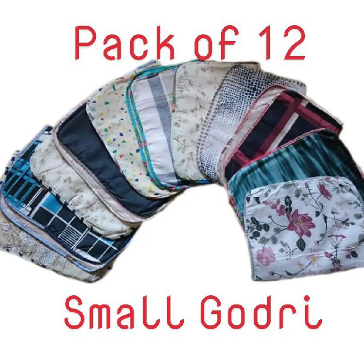 (Pack Of 12) Small Size Baby Crib Sheet 100% Cotton - Waterproof - Urine Proof - Multi Color