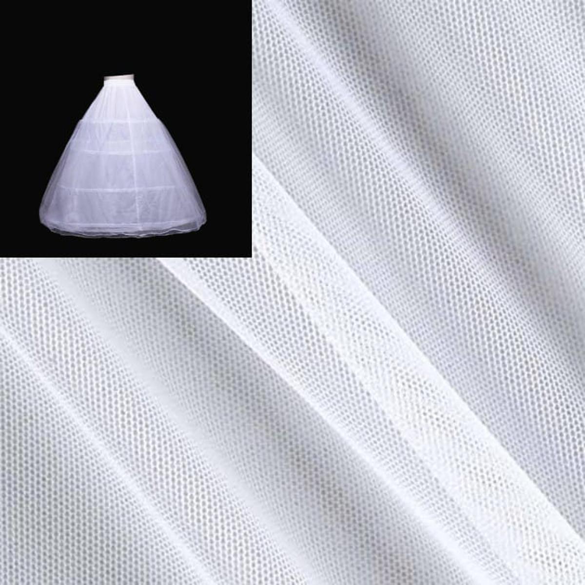 Un Stitched Hard net cancan can can fabric for under skirt for lehnga for women