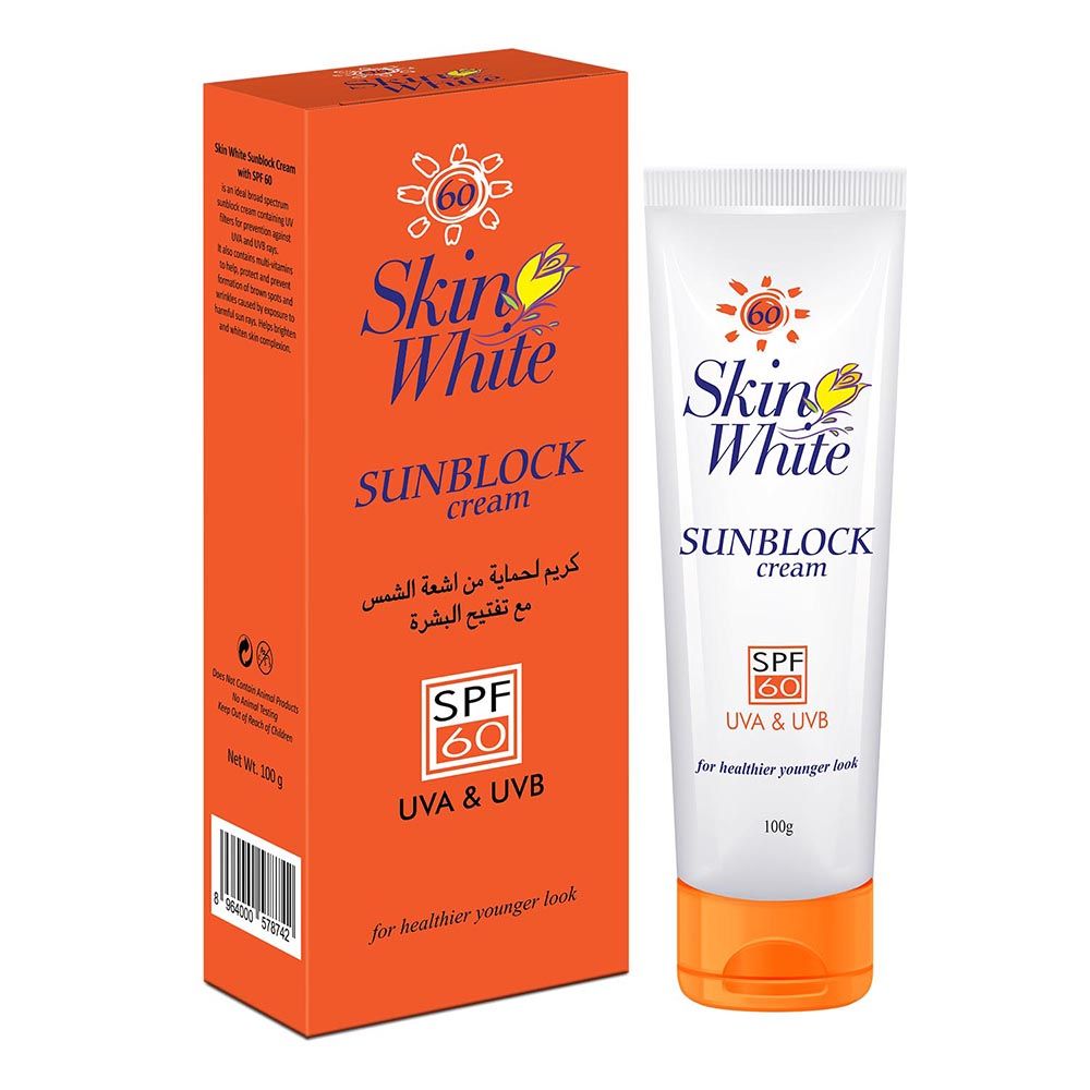 Skin White Sun Block Cream SFF 60 90 UVA UVB 100gm Sun Block Daraz pk skin-white-sun-block-cream-sff-60-90-uva-uvb-100gm-sun-block-daraz-pk