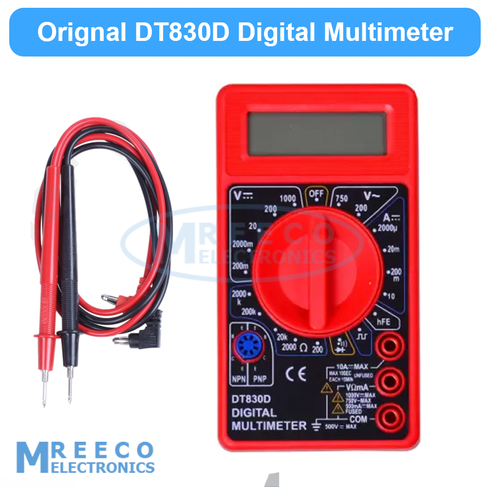 Multimeter Dter Original Digital Multimeter DT830D - DMM Voltmeter,Voltage, Ampere, Ohm ...