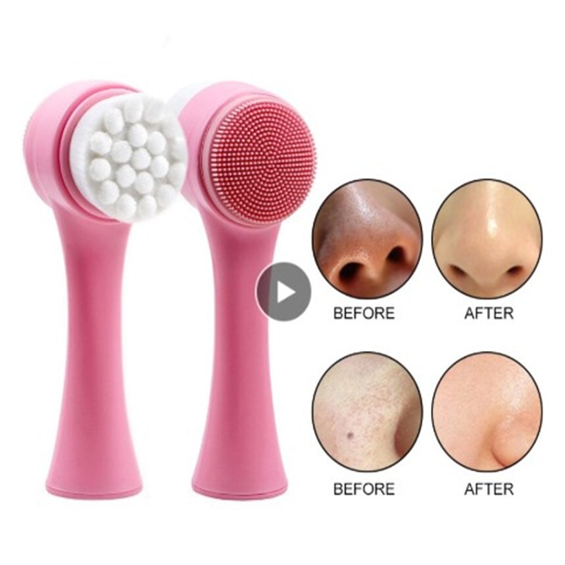 Silicone facial store cleanser brush