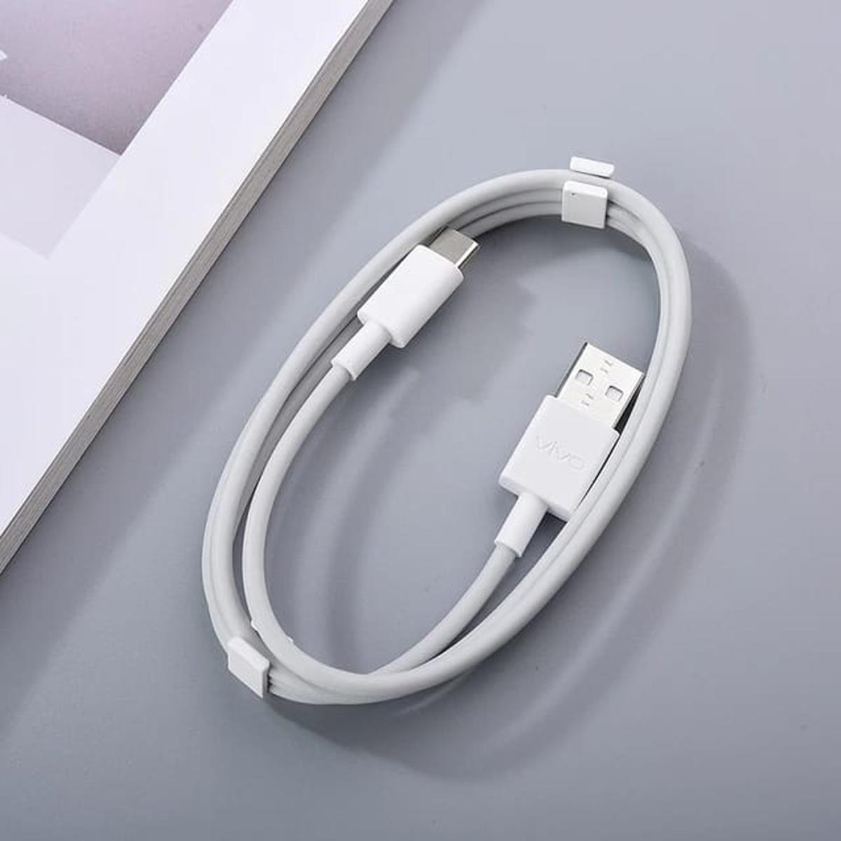 VIVO Original Fast Charging Data Cable Type C and Micro USB 33W FlashCharge, 1m, Compatible with VIVO Models