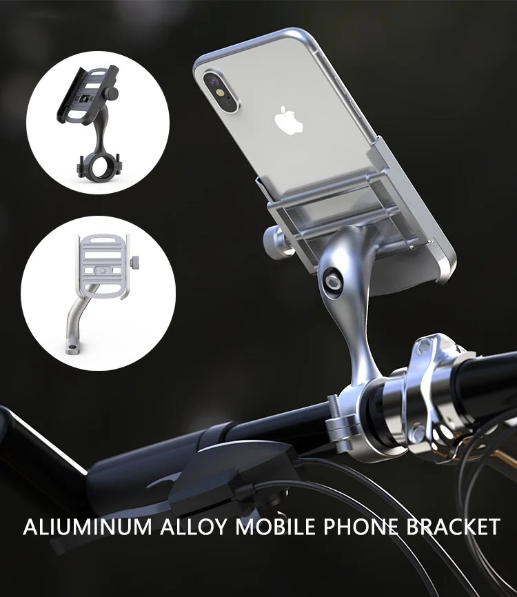 ENRG 360 Metal Mobile Holder Stand Strong Grip Protection For Motor Bike Cycle Bike Rider Delivery Boy Universal Case For All Mobiles