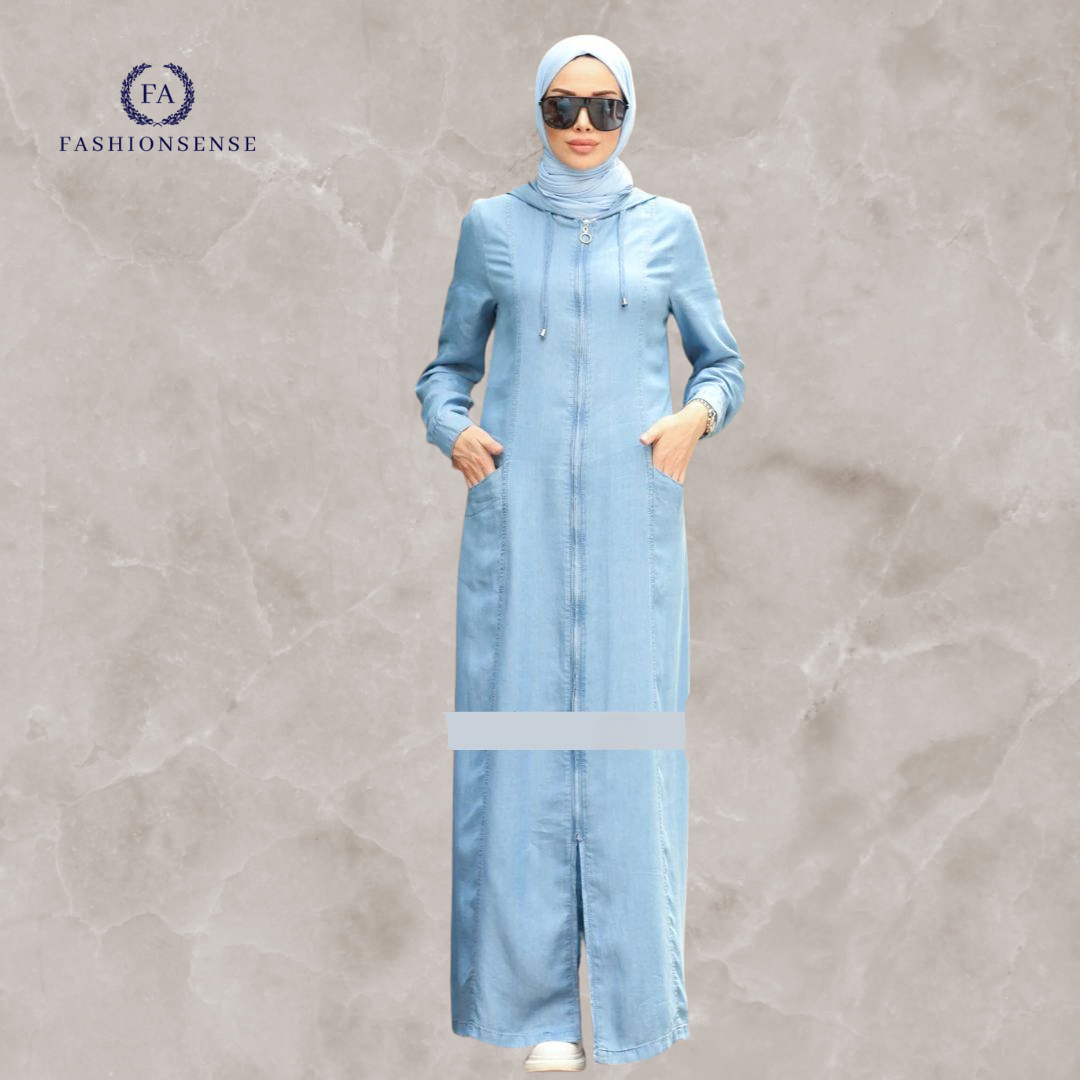 Denim deals abaya daraz