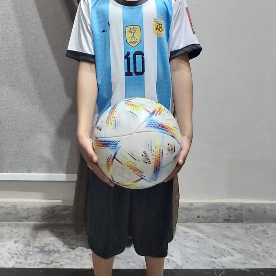 Kids best sale messi shirt